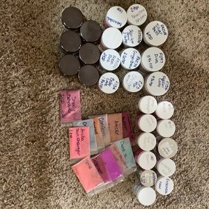 Nail dip powder. Rossi, Peppi, and revel.